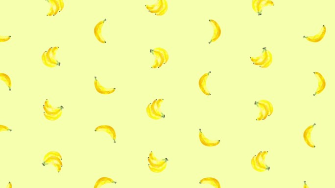 清新手绘香蕉动态背景2