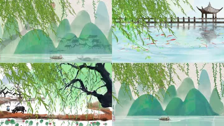咏柳 19x1080 高清视频素材下载 编号 舞台背景 Vj师网www Vjshi Com