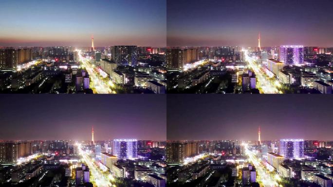 郑州城市夜景延时摄影