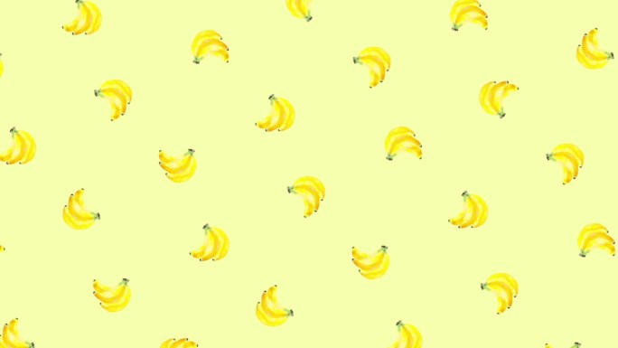清新手绘香蕉动态背景1