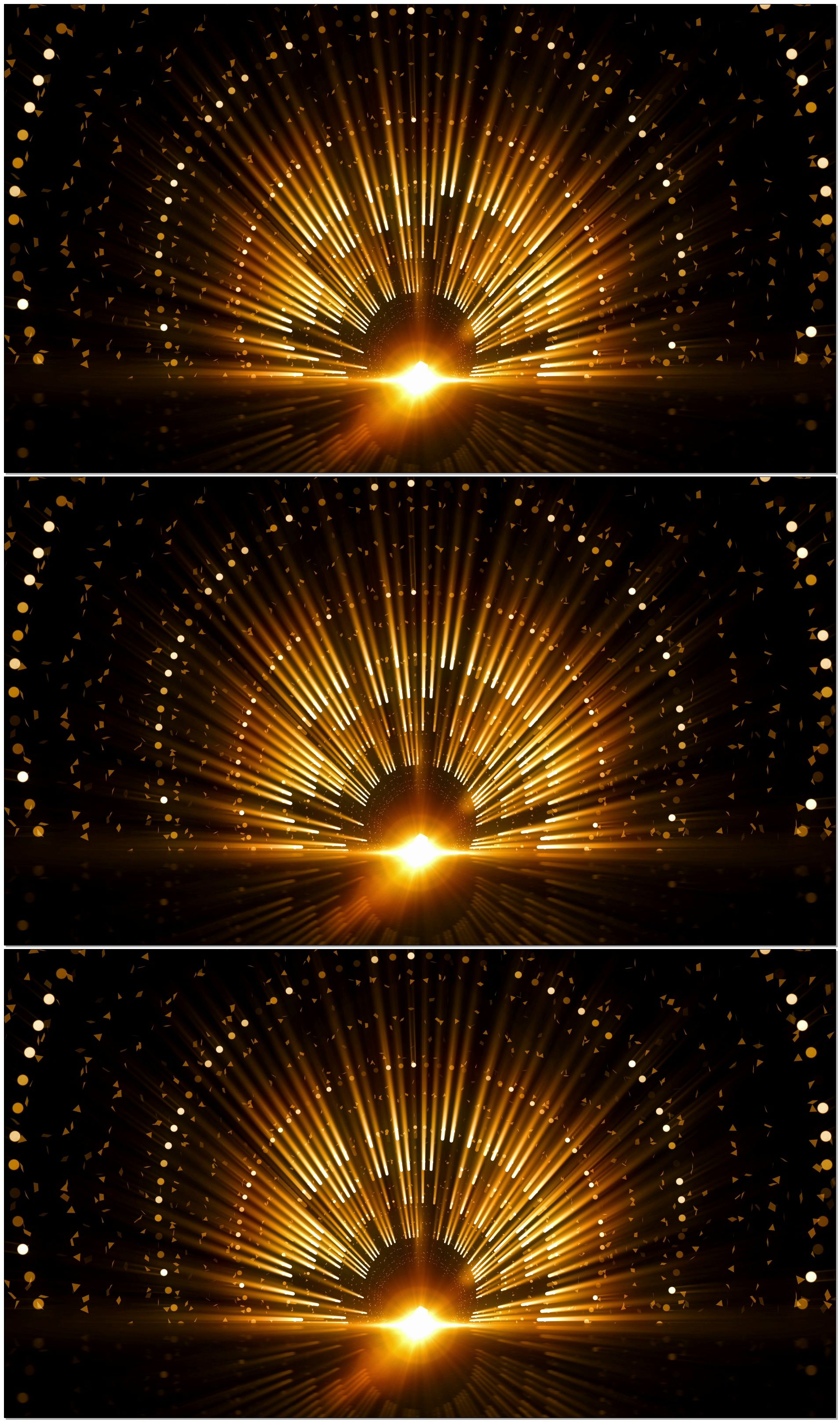 4k大气金色光线粒子背景视频_3840x2160_高清视频素材下载(编号