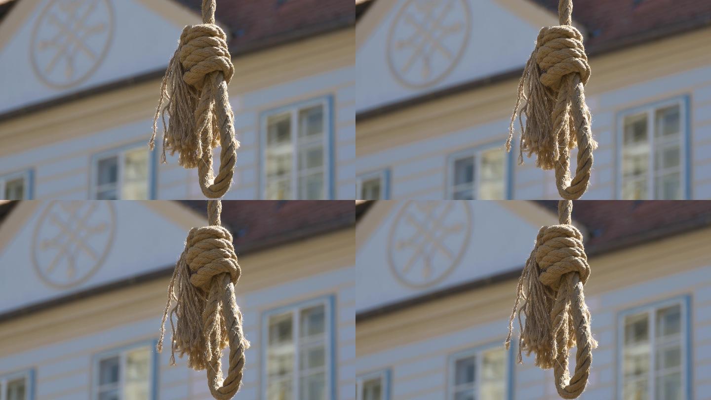 4k吊绳打结户外运动极限运动