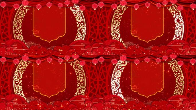节日春节包装舞台背景循环