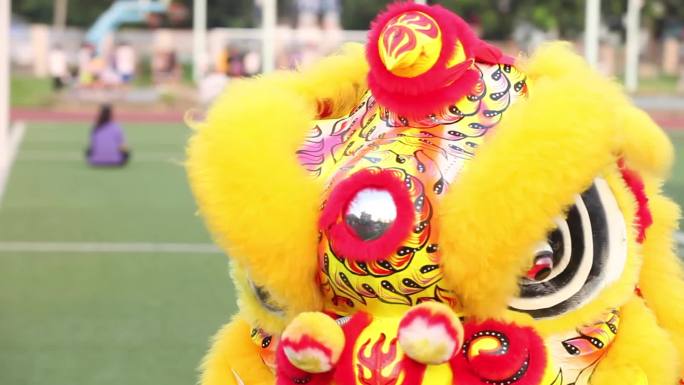 舞动中国传统醒狮的高超技艺