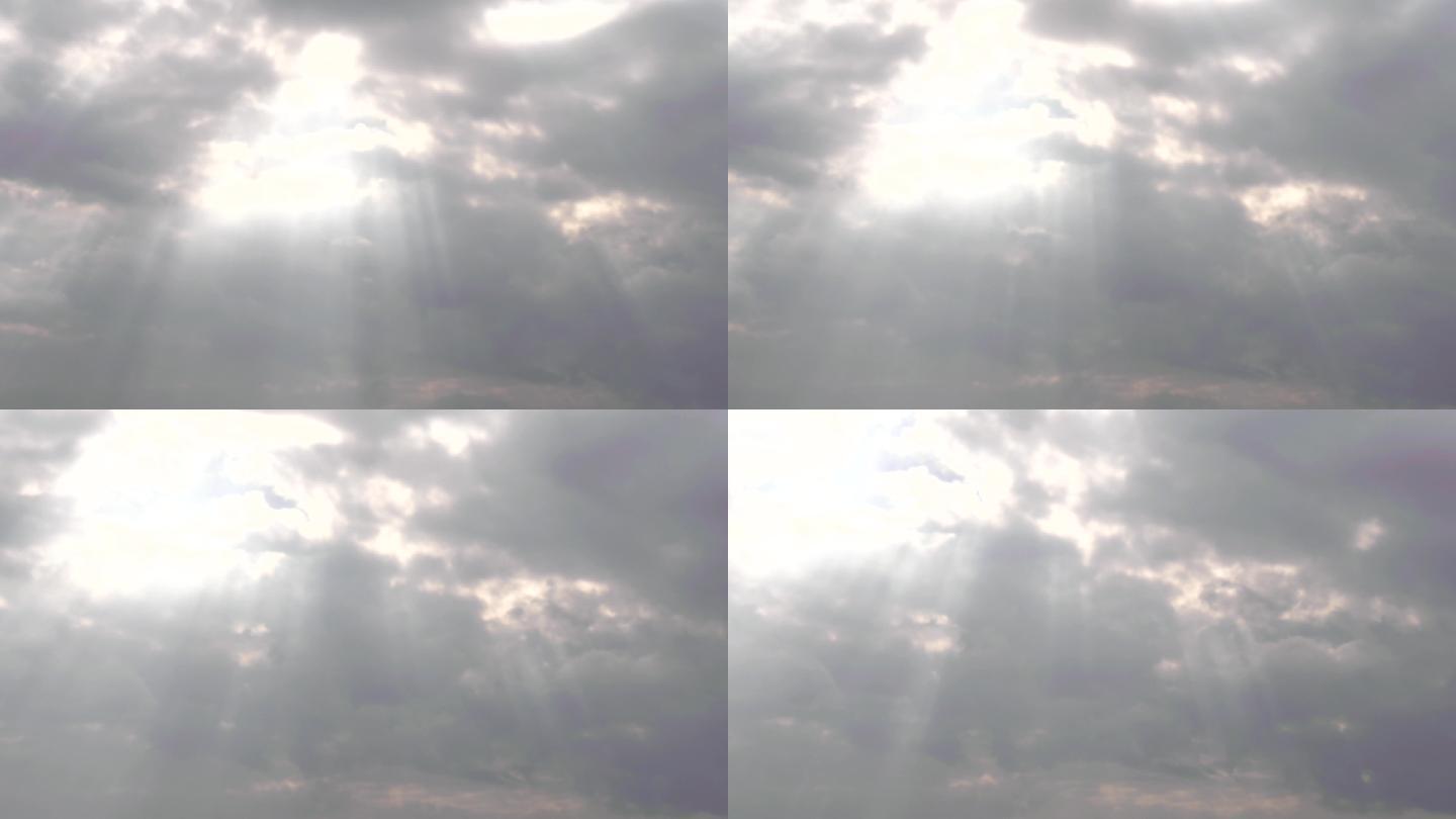 4k阳光穿过云层