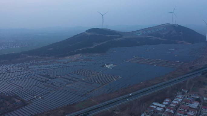 4K-原素材-徐州太阳能发电厂