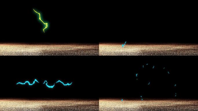 15款alpha通道闪电光视频素材