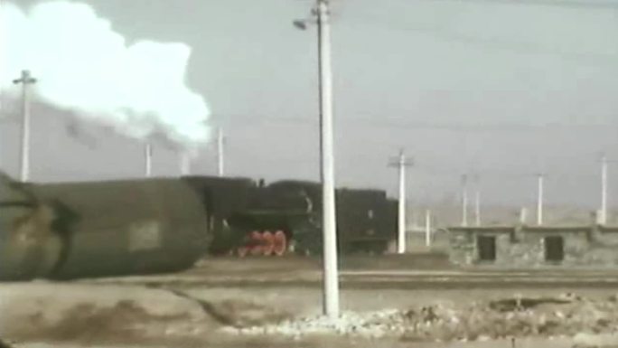 80年代老式蒸汽火车、货运列车