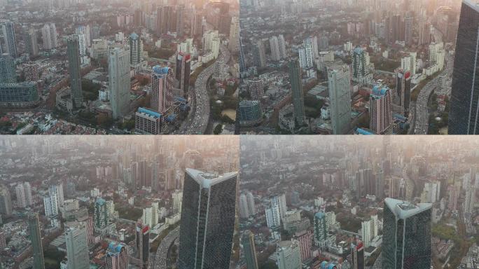 4K原素材-上海繁忙的城市道路