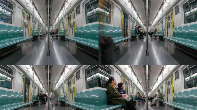 地铁车厢延时