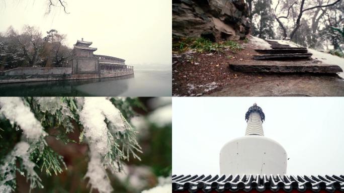 北海公园雪景