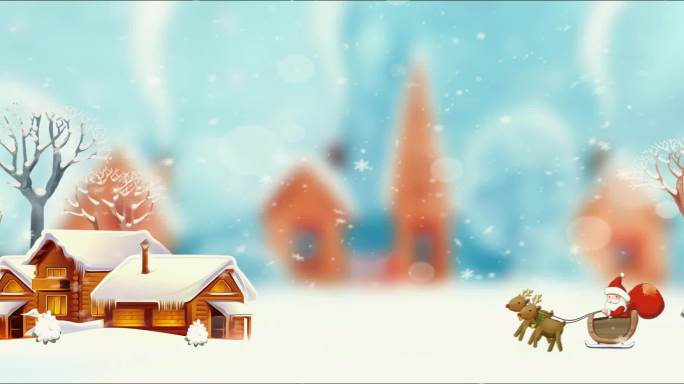 圣诞节，平安夜，雪景高清视频