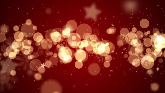 红色酷炫粒子圣诞粒子背景ae模板
