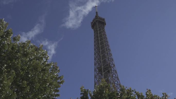 法国巴黎街景艾弗尔铁塔凯旋门