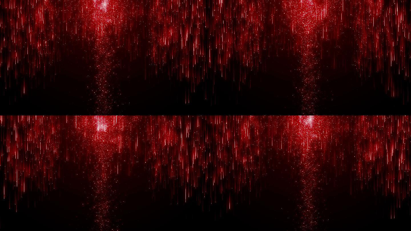 【4K】红色粒子降落婚礼颁奖晚会背景