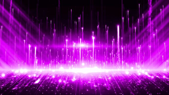紫色唯美粒子发射