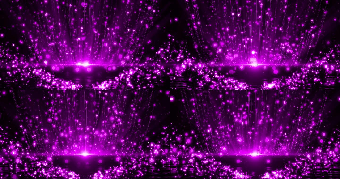 4k紫色粒子背景