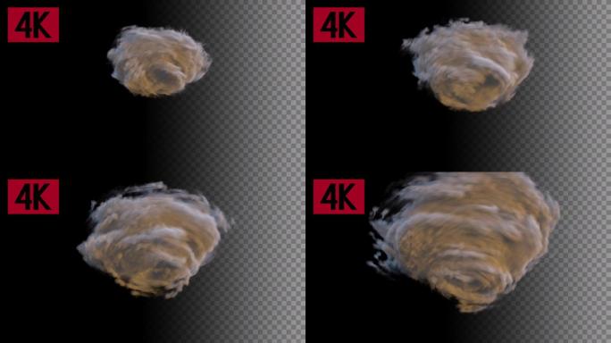 4K龙卷风风暴4号-带通道