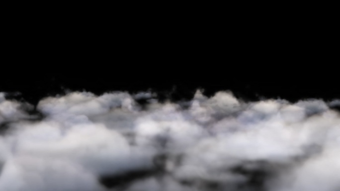 流动的白云动画-alpha通道