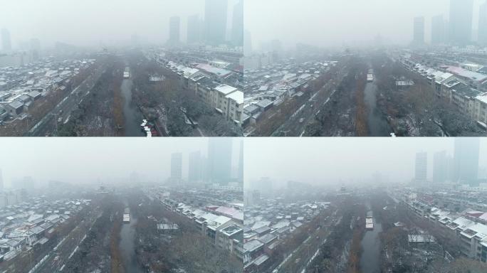 济南护城河宽厚里雪景