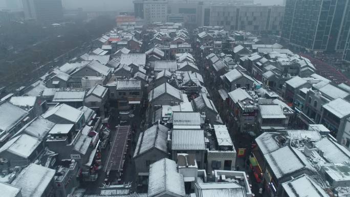 济南宽厚里雪景