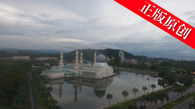马来西亚航拍清真寺