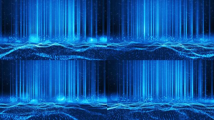 大气震撼5G科技企业晚会表彰背景视频