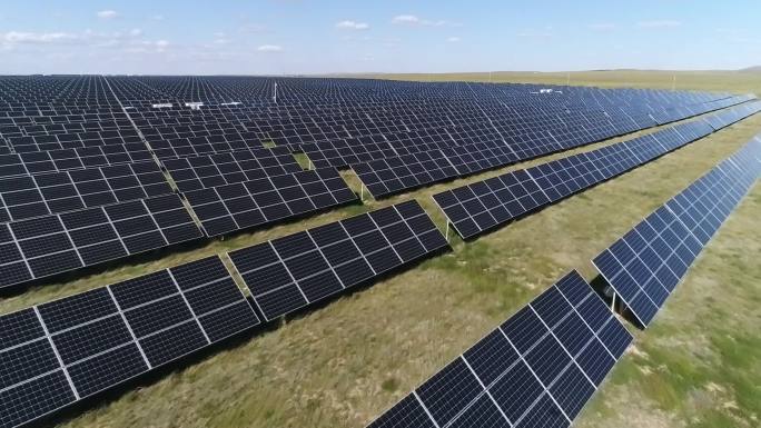 新能源太阳能光伏发电航拍