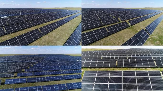 新能源太阳能光伏发电航拍