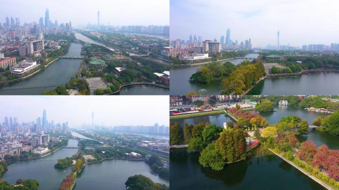 2019东山湖公园4K广州航拍