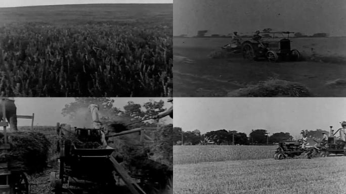 上世纪初种植小麦、西方工业化