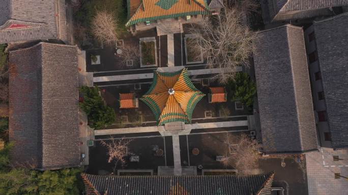 4K-原素材-济宁东大寺航拍