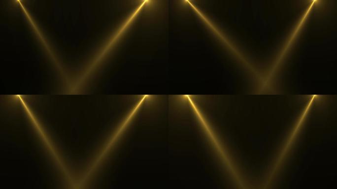 金色射光视频素材-ae模板