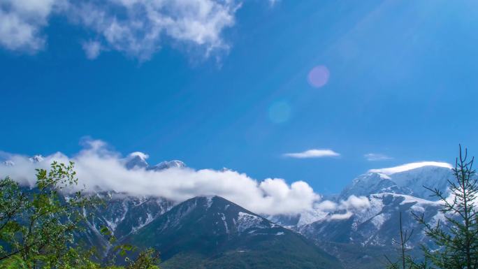 4k康定雪山延时雅安