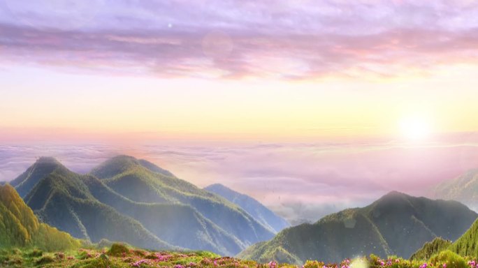 山川云海日出