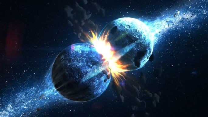 AE企业年会盛典地球碰撞光线开场片头