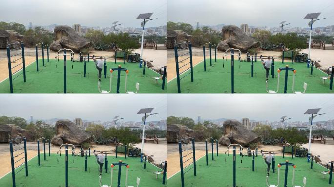 山顶规划的公共健身场地