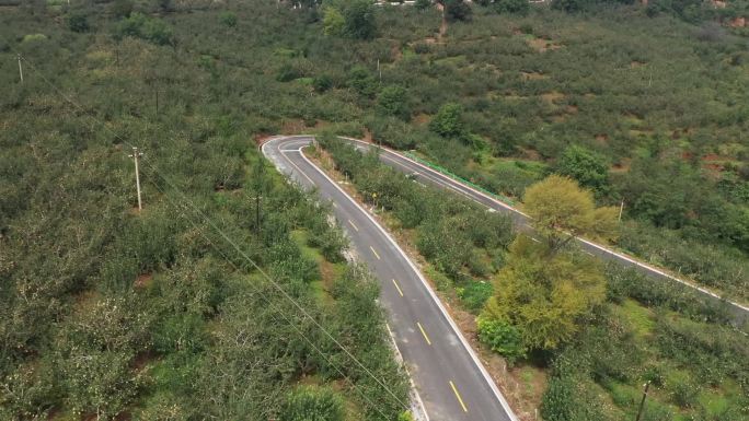 山区大山农田果园公路乡村公路