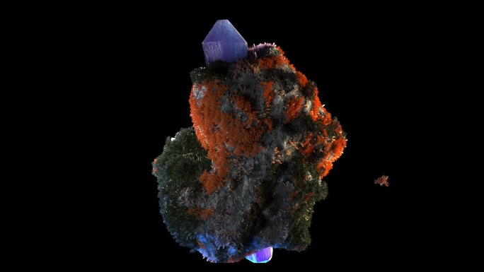 C4D晶体岩石