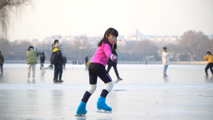 【4k超清】北京滑冰溜冰