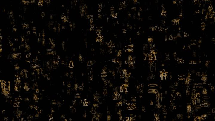 神秘的象形文字符号动态 19x1080 高清视频素材下载 编号 影视包装 Vj师网www Vjshi Com