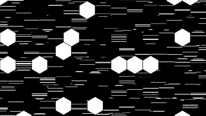 蜂窝六边形随机方块随机线条随机闪