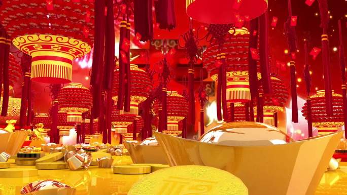 美丽中国年鼠年舞台背景