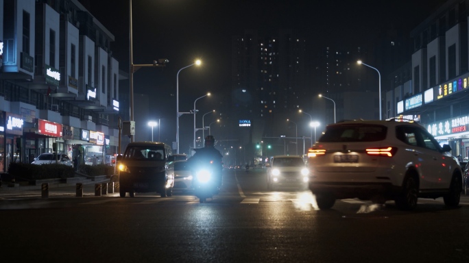 【原创】4K城市夜晚街道、夜晚路灯