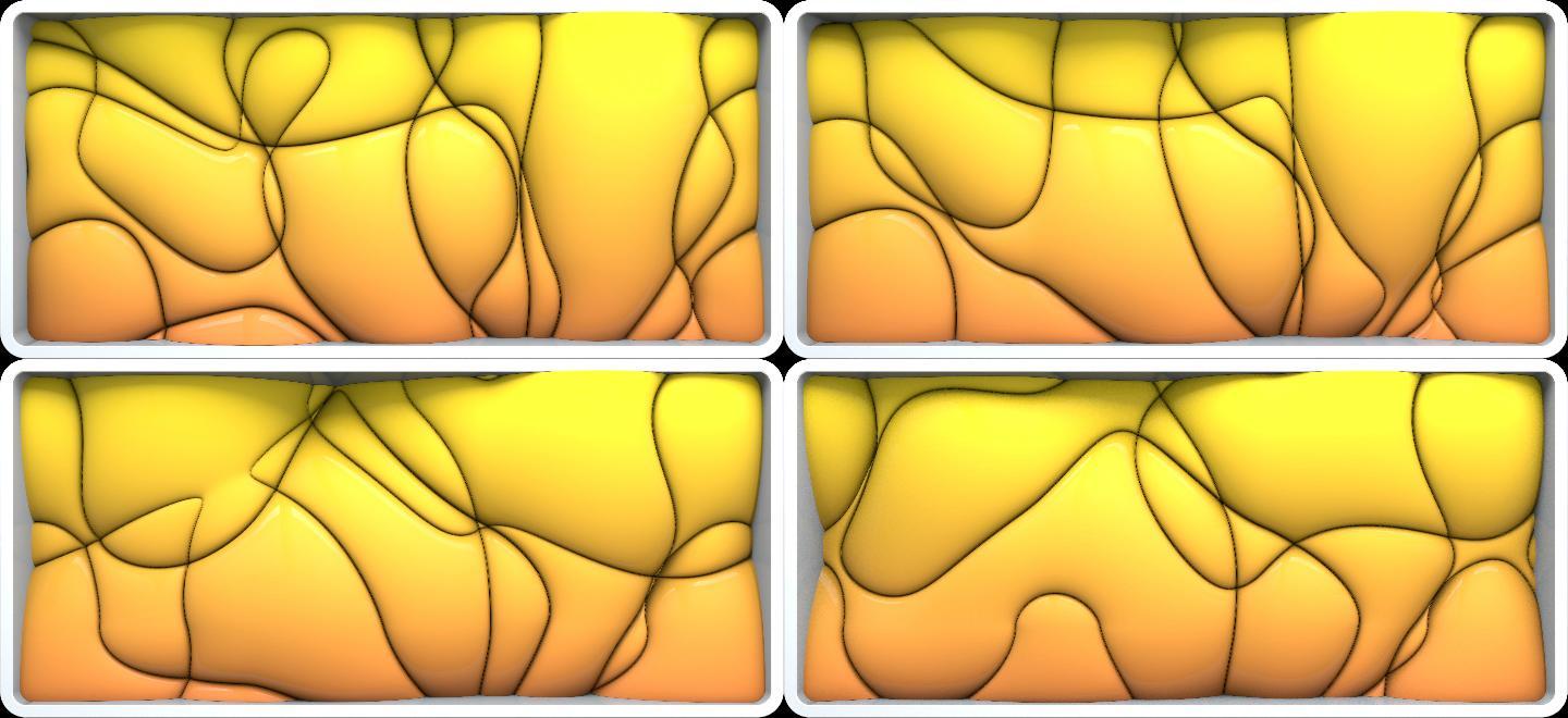 yellow不规则艺术画形状3D裸眼视频