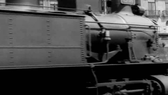 30年代蒸汽火车老火车旧火车