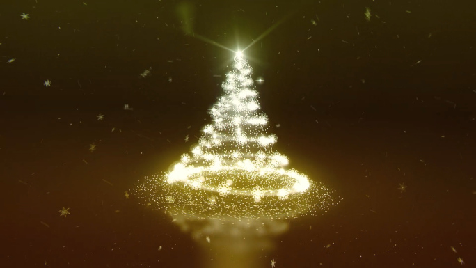 粒子圣诞树唯美片头