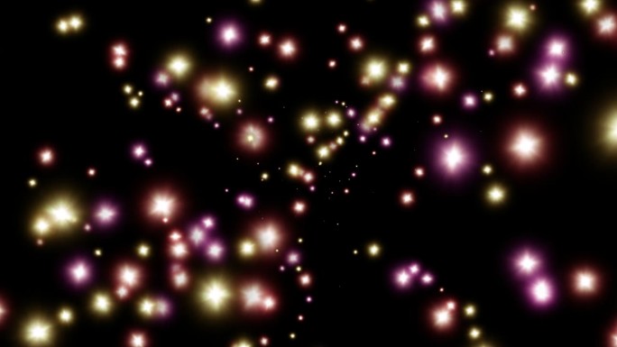 「原创」五彩单色粒子广光点星星背景有通道