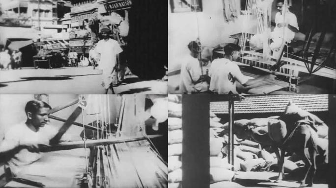 30年代印度街景纺织骆驼