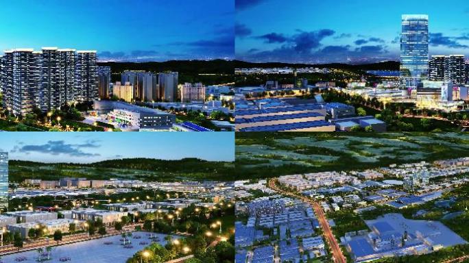 4k城市产业商业规划玻璃楼产业园
